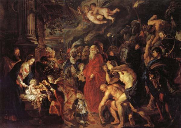 Peter Paul Rubens The Adoration of the Magi 1608 and 1628-1629 oil painting image